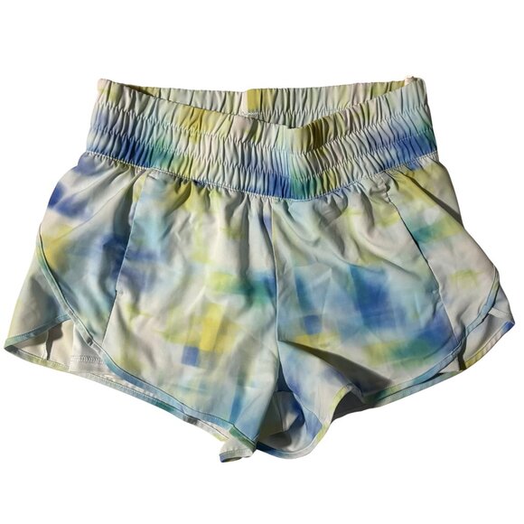 Avia Pants - Avia Blue Green Tie Dye Running Shorts Small Lined Athletic